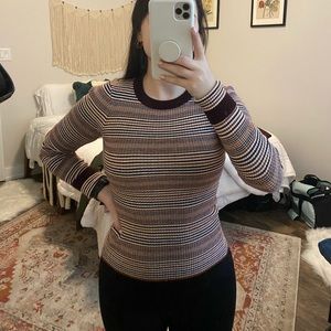 Long sleeve striped sweater/top